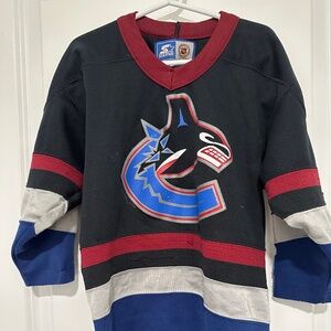 Vintage 90’s Starter NHL Vancouver Canucks Hockey Jersey Youth Medium